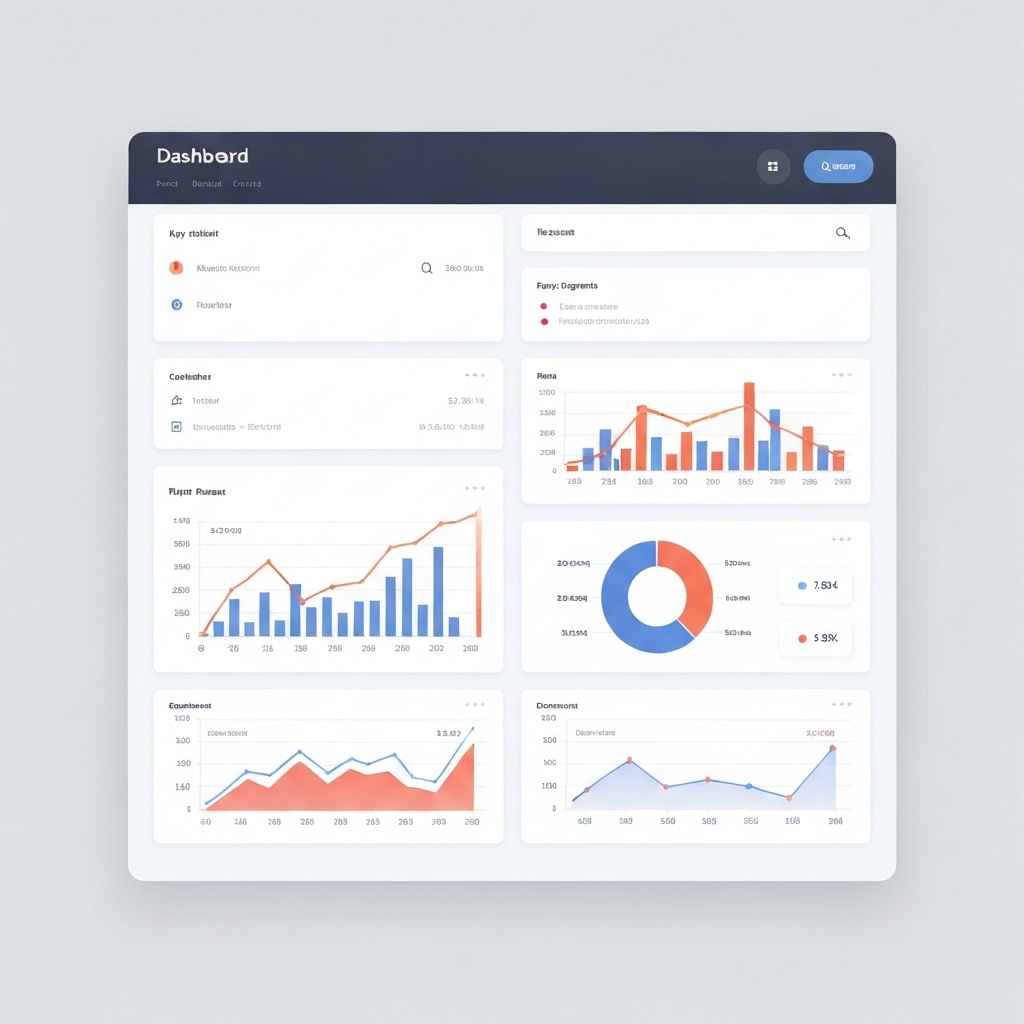 Dashboard limpio y organizado